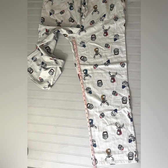 Old Navy Pajama Lounge Pants Brushed Flannel Drawstring Mens XL Winter Animals - Picture 11 of 12